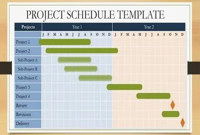 Project Schedule Template PowerPoint Featured