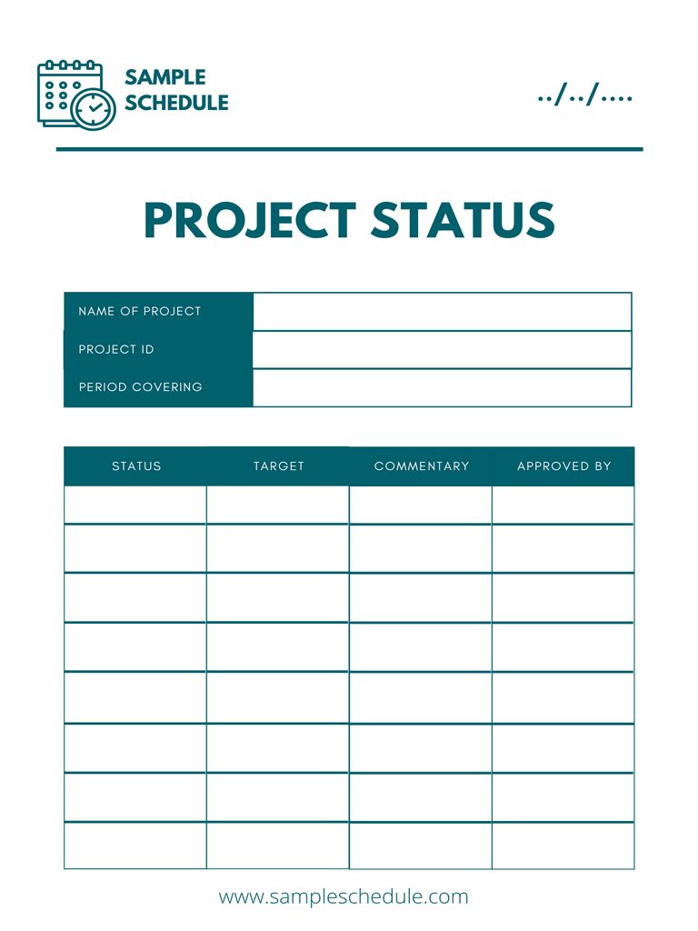 Project Status Report Template 05