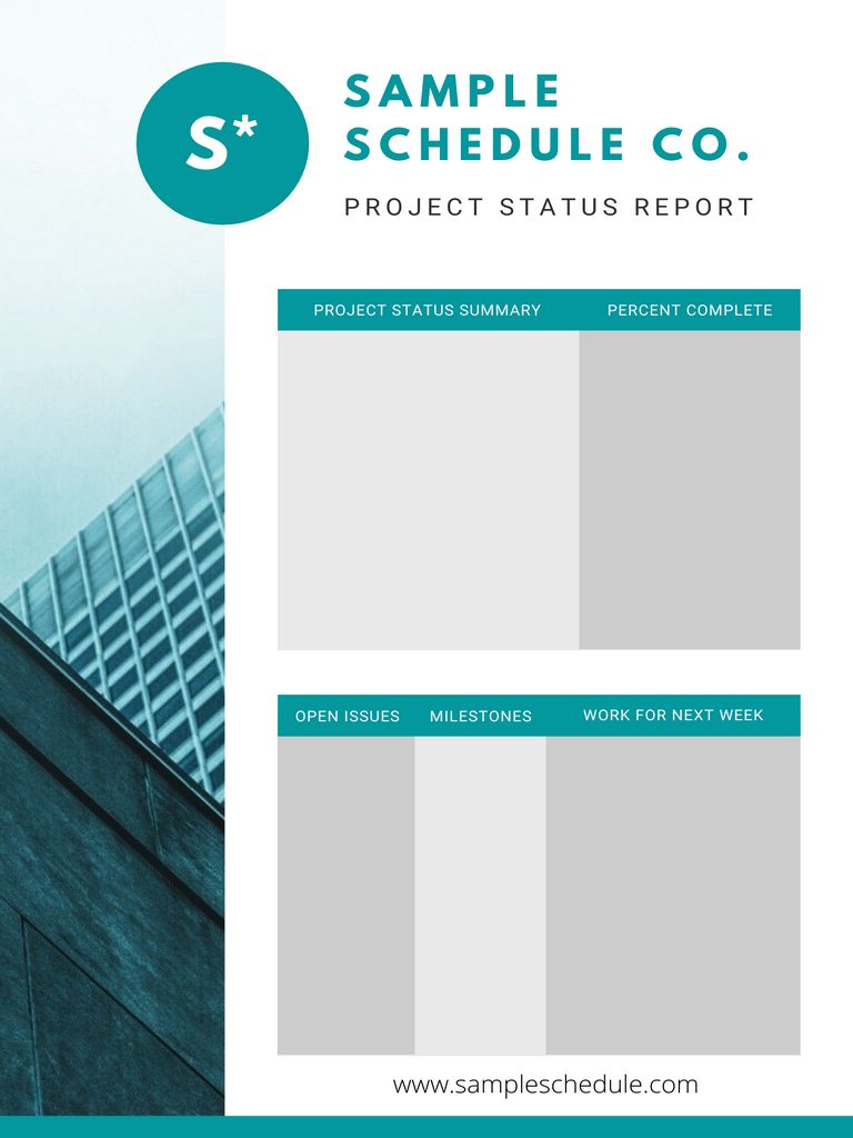 Project Status Report Template 07