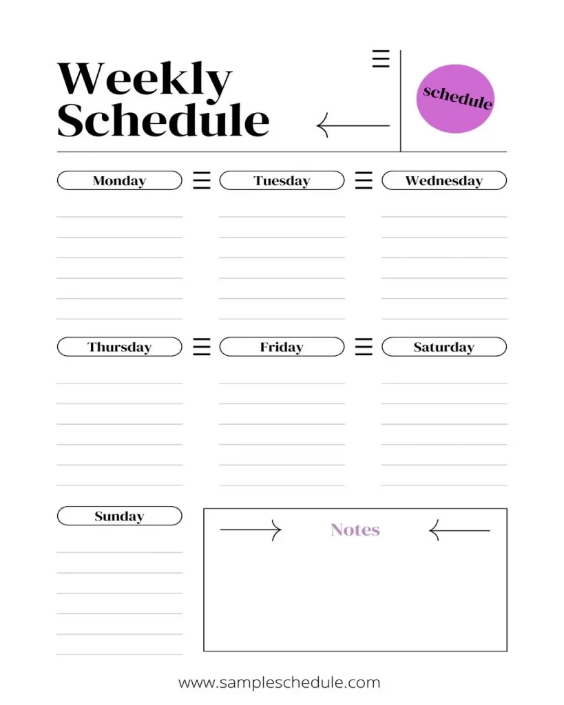 Schedule Template PDF 02