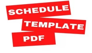 Schedule Template PDF Featured