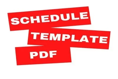 Schedule Template PDF Featured