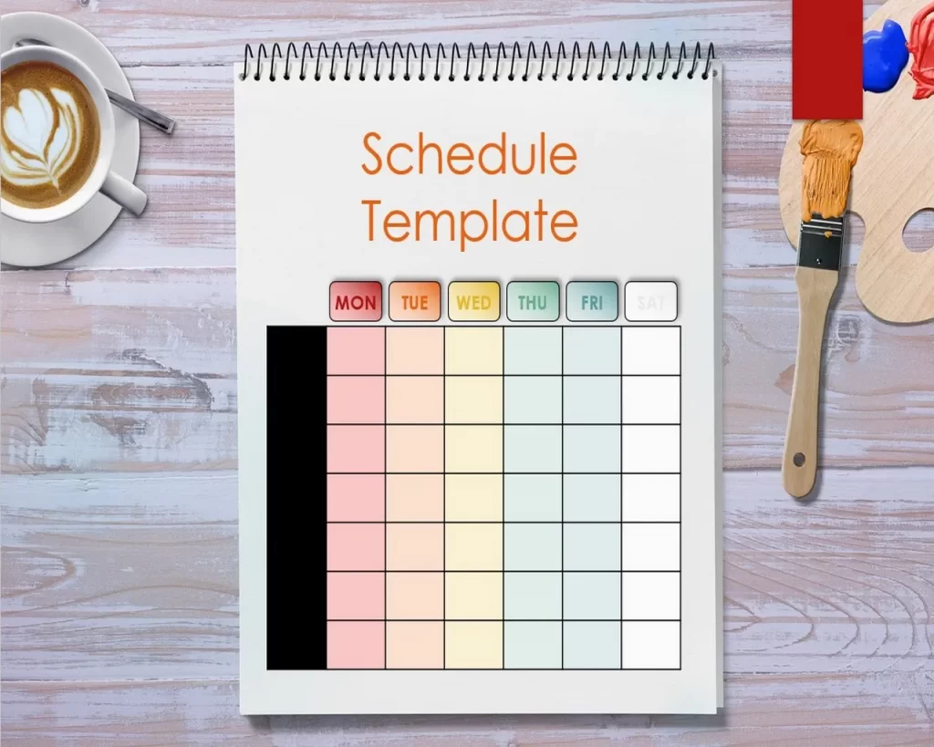 Event Schedule Template PowerPoint