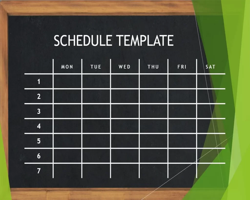 Schedule Template Powerpoint 05