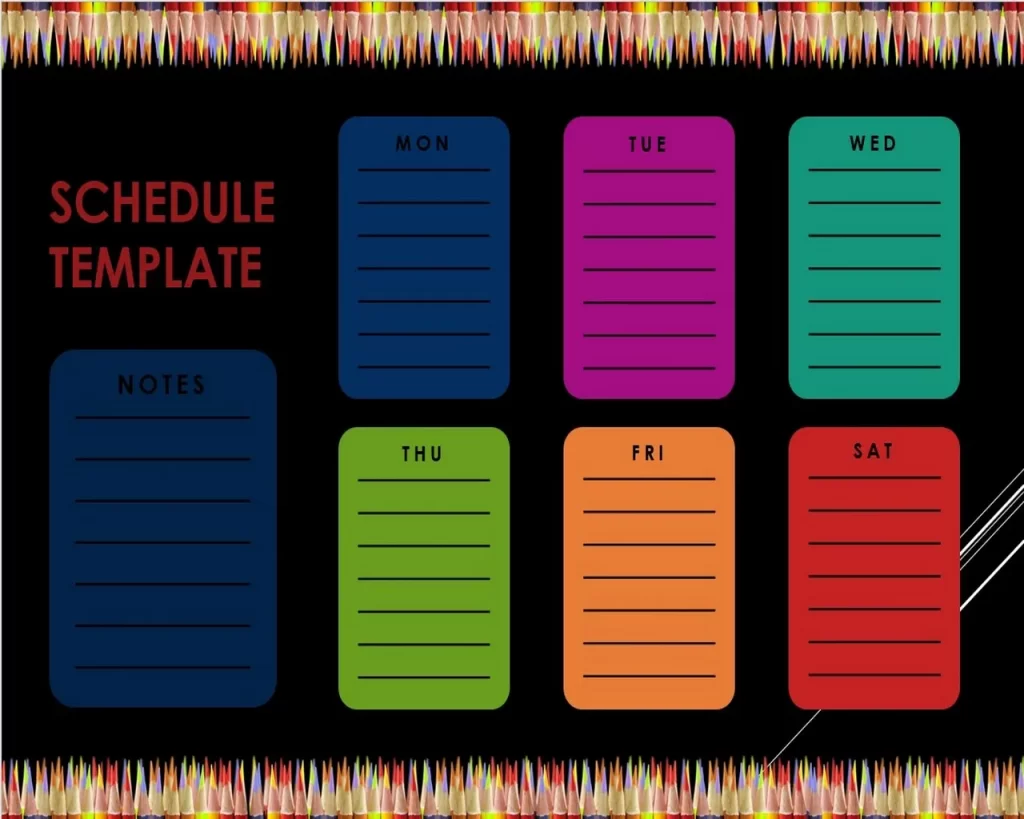 Schedule Template Powerpoint 07