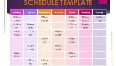 Schedule Template Powerpoint Featured