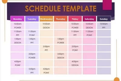 Schedule Template Powerpoint Featured