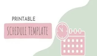 Schedule Template Printable Featured