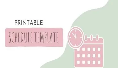 Schedule Template Printable Featured