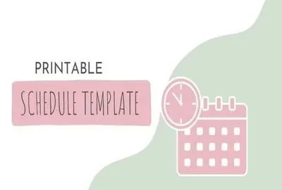 Schedule Template Printable Featured