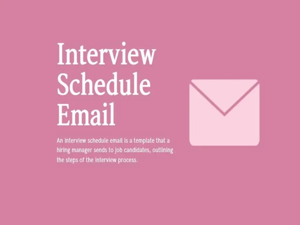 Interview Schedule Email Featured