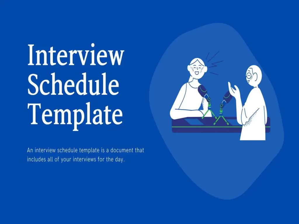Interview Schedule Template Featured Images