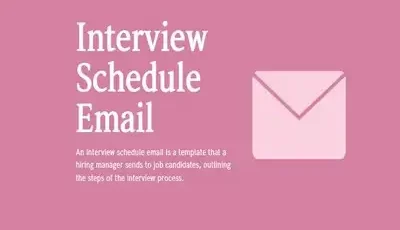 Interview Schedule Email Featured Images