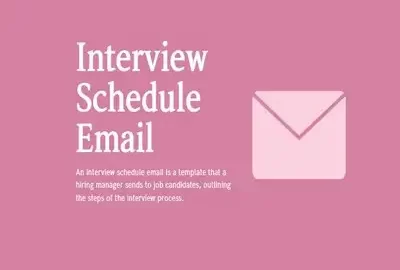 Interview Schedule Email Featured Images