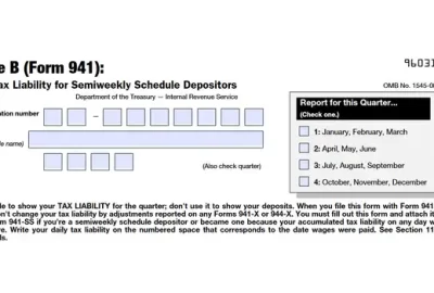 941 Schedule B Form Featured Images
