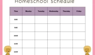 Printable Homeschool Schedule Template