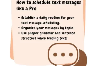 How to schedule text messages like a Pro