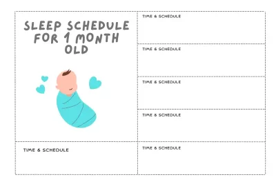 Sleep Schedule for 1 Month Old Baby