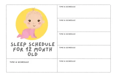 Sleep Schedule for 12 Month Old