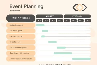 Customizable Event Planning Schedule Template Featured Images