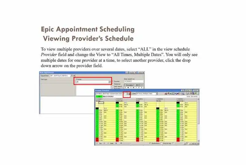 epic appointment scheduling template by slideplayer.com