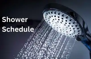 featured images of shower schedule template